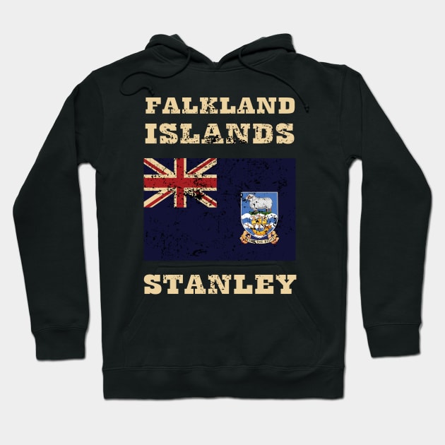 Flag of Falkland Islands Hoodie by KewaleeTee